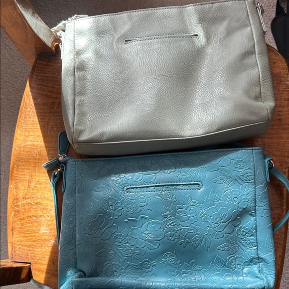 Multi sac Women's Crossbody Bags in Green and Blue - Picture 3 of 5